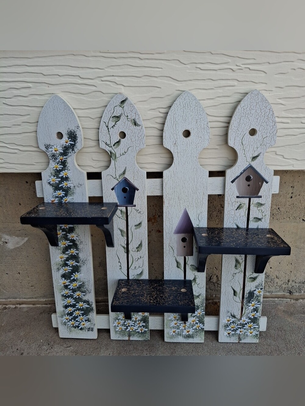 Decorative Birdhouse Shelf approx 18"T x 14"W×3.5"